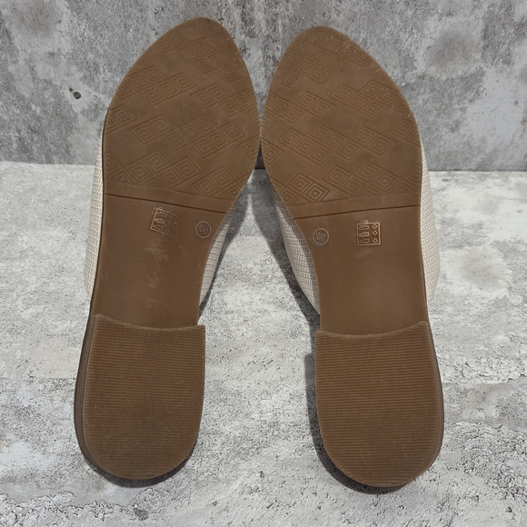 CL by Laundry Women's Mules Flats Slip On Cream Ivory Size 10 - Picture 3 of 7